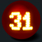 The Powerball winning number is 31